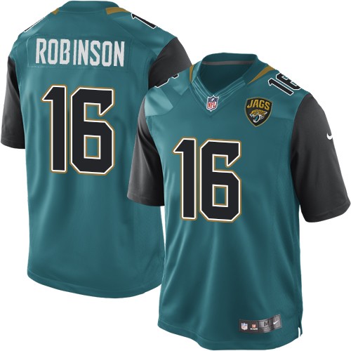 Youth Limited Denard Robinson Nike Jersey Teal Green Home - #16 NFL Jacksonville Jaguars